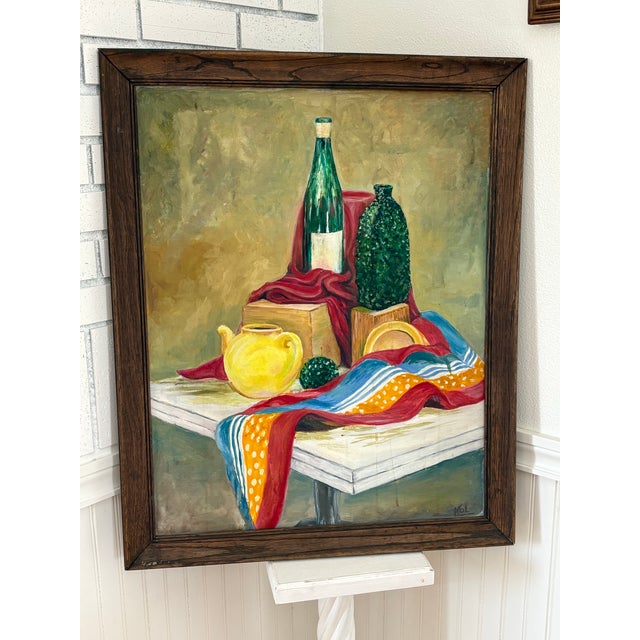 1960s Still Life by Art Student From Indiana University Signed: Kol For Sale - Image 4 of 4