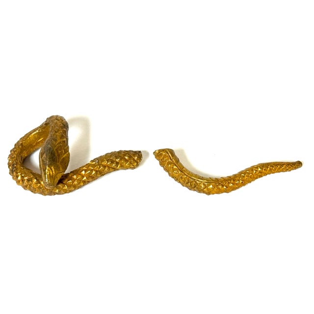 French Art Deco Ormolu Serpent Handle, Stamped LT / 2, circa 1925–1935 For Sale - Image 11 of 18