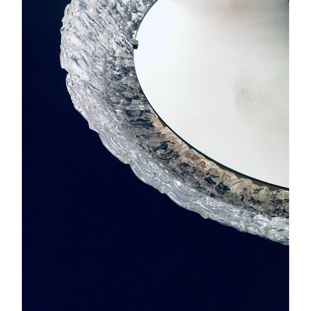 Vintage Acrylic Backlight Wall Mirror attributed to Hillebrand, Germany, 1970s For Sale - Image 13 of 18