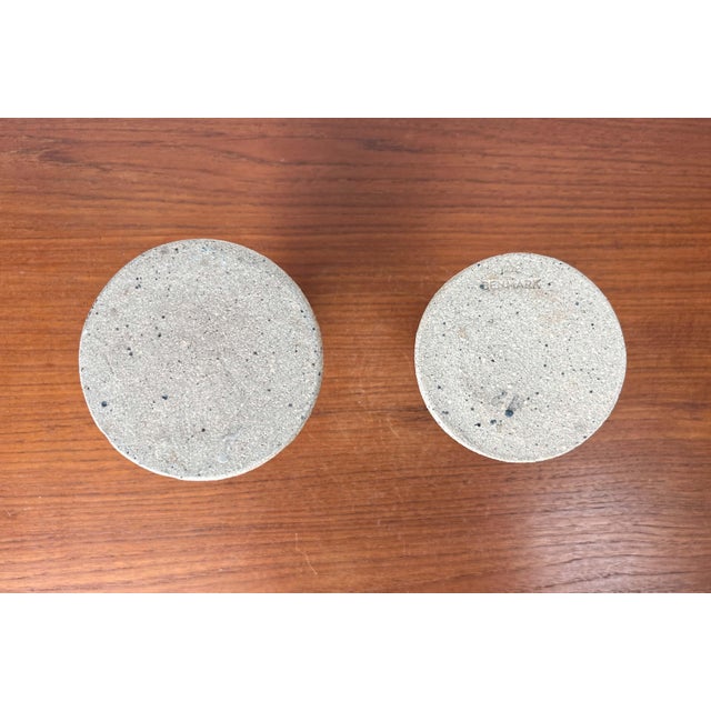 Mid-Century Modern Danish Studio Pottery Candleholders by Tue Poulsen for Tue Keramik, 1960s, Set of 2 For Sale - Image 18 of 18