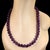 Ajd 23 Inch Amazing Amethyst Glowing Necklace February Birthstone For Sale - Image 4 of 6