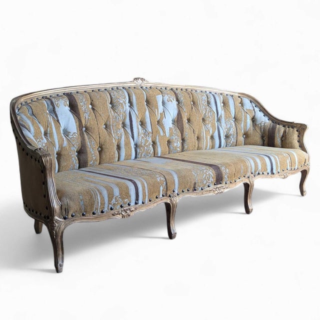 Antique Re-Upholstered French-Style Sofa, Early 20th Century For Sale - Image 18 of 18