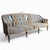 Early 20th Century French-Style Carved Wood Sofa With Striped Upholstery For Sale - Image 18 of 18