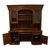 Early 21st Century High End Cherry Contemporary Traditional Style 80" Computer Desk / Credenza W. Storage Display Hutch For Sale - Image 5 of 12