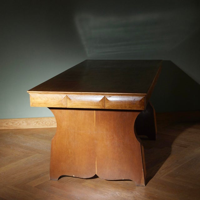 Vintage Italian Walnut Desk by Paolo Buffa, 1950s, in Very Good conditions. Designed 1920 to 1949 I have official proof of...
