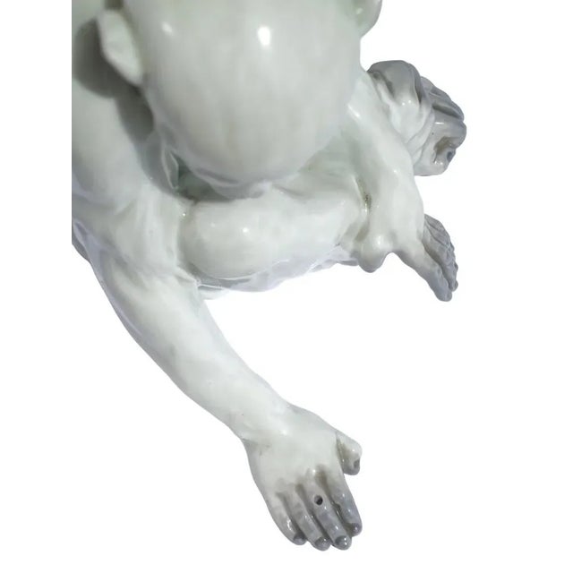 Ceramic Art Deco Porcelain Monkey from Gebrüder Heubach, Germany, 1920 For Sale - Image 7 of 9