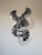 Postmodern Large 1980s Shlomi Haziza Postmodern Abstract Zebra Wall Art Sculpture For Sale - Image 3 of 13