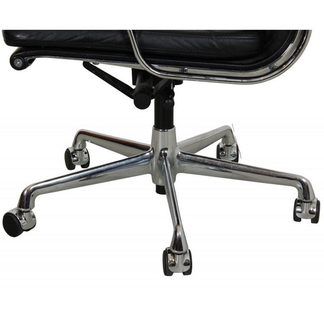 Ea-219 Office Chair in Black Leather by Charles Eames, 1980s For Sale - Image 14 of 16