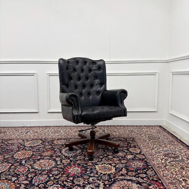 English Rochester Chesterfield Office Chair For Sale - Image 9 of 9