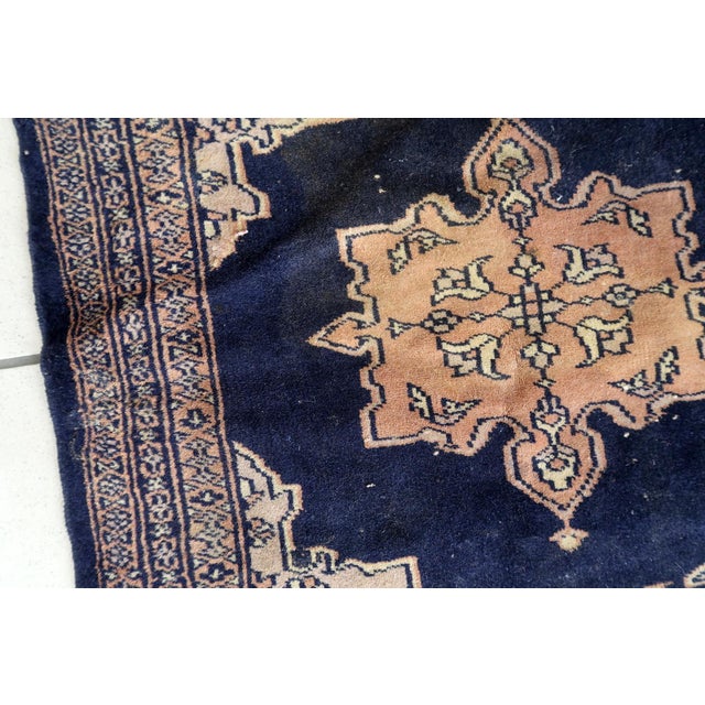 1960s, Handmade Vintage Uzbek Bukhara Rug 2.1' X 2.1' For Sale In New York - Image 6 of 11