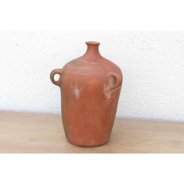 Primitive Spanish Terracotta Vintage Jug For Sale In Los Angeles - Image 6 of 10