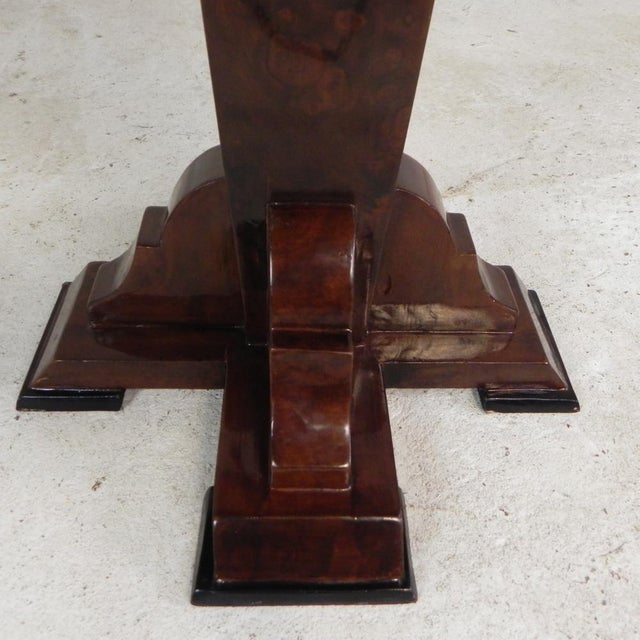 Art Deco Table with Inlaid Wood, 1990s For Sale - Image 9 of 18
