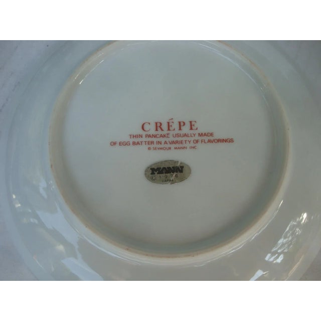 Ceramic 1970s French Dessert Plate Set Mid-Century Modern For Sale - Image 7 of 8