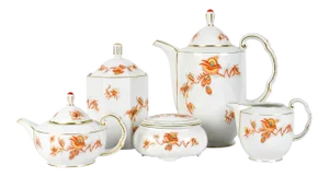 Vintage European Porcelain Tea/Coffee Service - 5 Piece Set