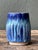 Mid-Century Modern Vintage Studio Pottery Blue Ceramic Vase For Sale - Image 3 of 18