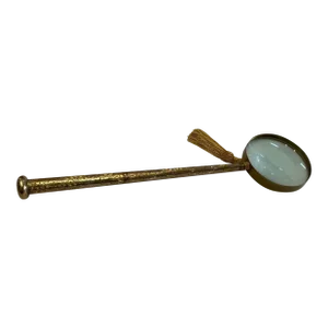 Gold -Filled Roll Plate Parasol Handle Magnifing Glass