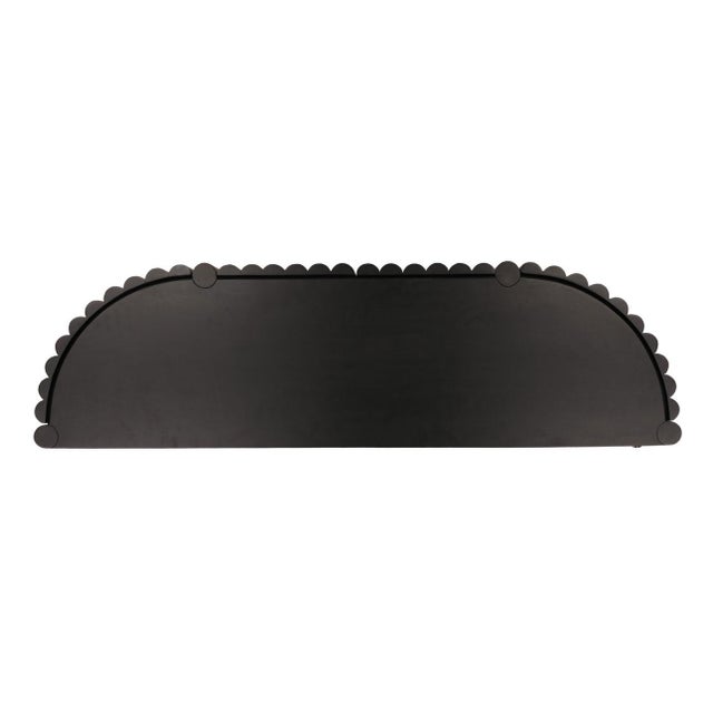 2020s Black Fluted Round Front Sideboard For Sale - Image 5 of 7