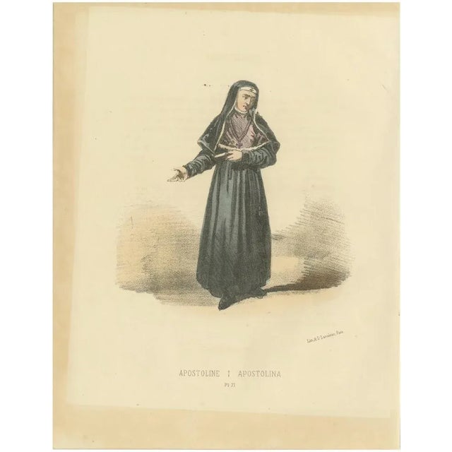 Apostoline Nun, 1862, Lithograph For Sale - Image 6 of 6