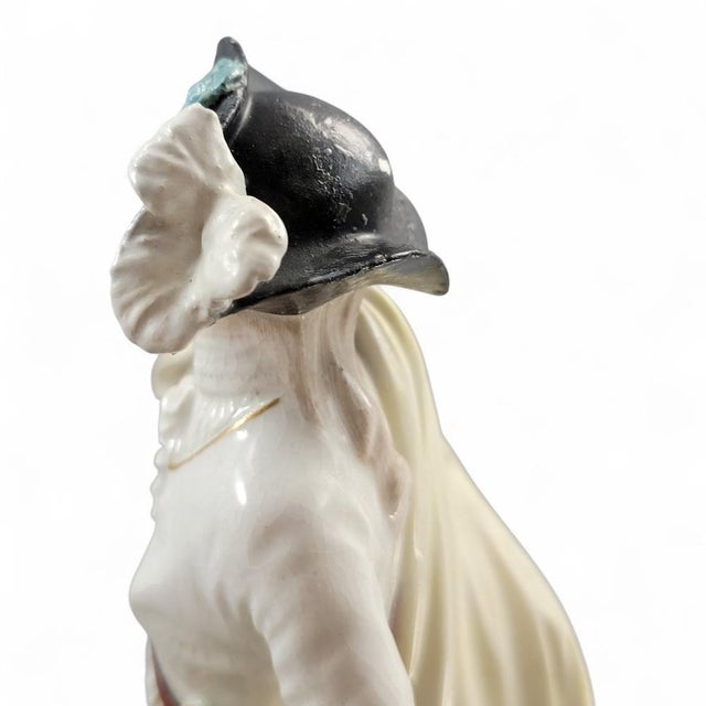 Dresden Shepherd and Shepherdess from Derby Porcelain, Early Duesbury Period, 1700s, Set of 2 For Sale - Image 13 of 15