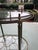 Metal Mid Century Brass Oval Serving Cart With Removable Gallery Tray Top and Bottle Rack For Sale - Image 7 of 8