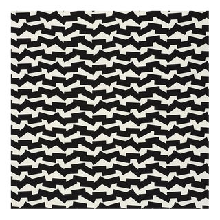 Sample - Schumacher X Studio Bon Jumble Ii Fabric in Black For Sale