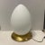 Opaline Glass Egg Table Lamps, Set of 2 For Sale - Image 5 of 6