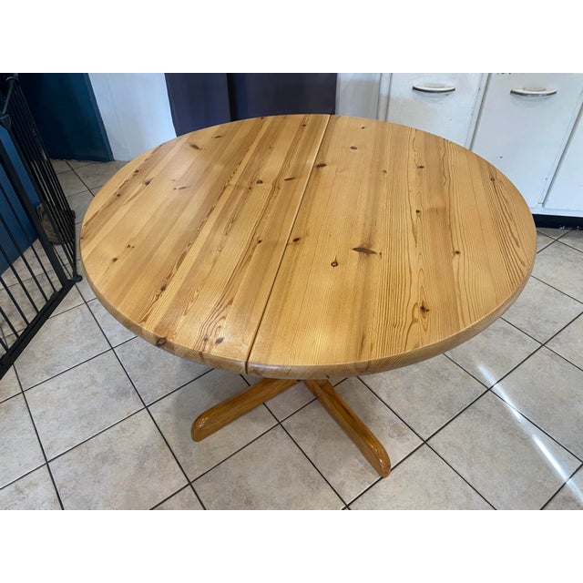 1970s Vintage Extensible Dining Table, 1970, Set of 3 For Sale - Image 5 of 18