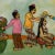 This vibrant reverse glass painting captures a serene moment of Javanese tradition--an intricate hair-washing ritual known...