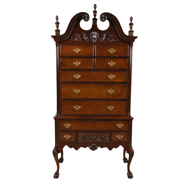 Niagara Furniture Chippendale Mahogany High Chest For Sale