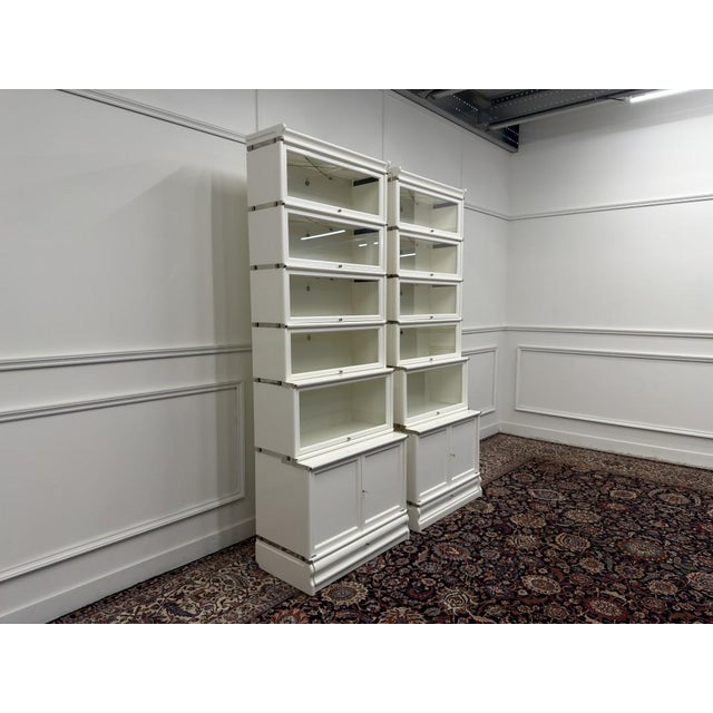 English White Display Bookcase from Globe Wernicke For Sale - Image 4 of 18