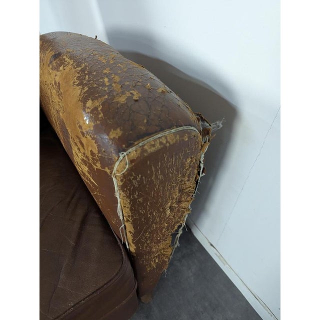 Club Chair in Leather For Sale - Image 6 of 8