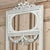 Antique Italian Louis XVI Painted Marble Top Demilune Console With Trumeau Mirror For Sale - Image 12 of 18