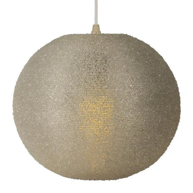 Plastic White Sugarball Pendant Lamp by John & Sylvia Reid for Rotaflex For Sale - Image 7 of 7