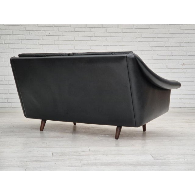 Black Danish 2 Seater Sofa Model Matador by Aage Christiansen for Erhardsen & Andersen, 1960s For Sale - Image 8 of 18