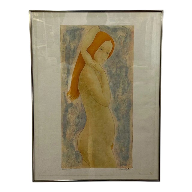 1970s Modern Nude Signed Lithograph For Sale
