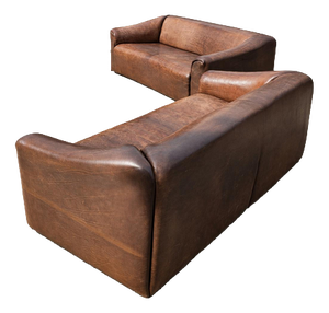 DS-47 Sofas in Brown Leather from de Sede, Set of 2