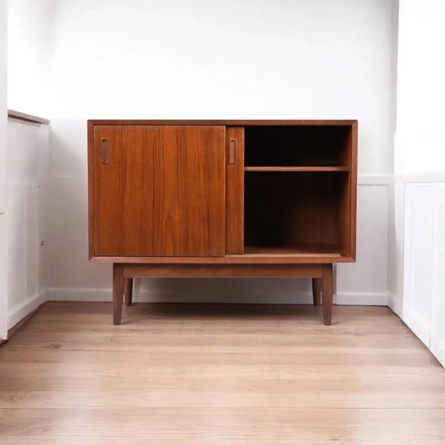 Lyby Mobler Danish Modern Modular Teak Sliding Door Cabinets by Lyby Mobler For Sale - Image 4 of 11