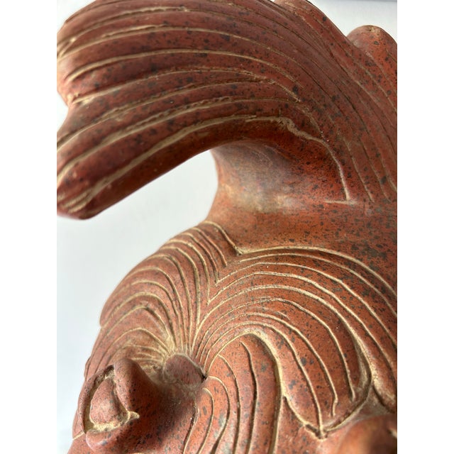 Mid 20th Century Mid 20th Century Andean Warrior Terracotta Bust For Sale - Image 5 of 12