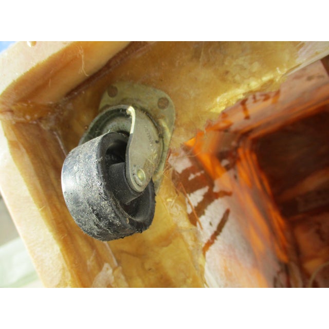 Illuminated Moble Pedestal Marble and Onyx For Sale - Image 11 of 12