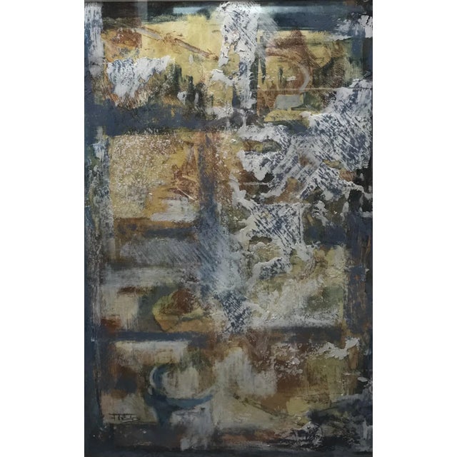 Paper F. T. Bald, Abstract Composition, 2000, Oil on Canvas For Sale - Image 7 of 7