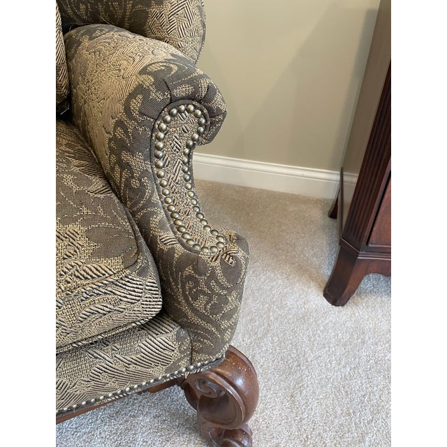Ferguson Copeland Custom Wing Back Chair For Sale - Image 9 of 13
