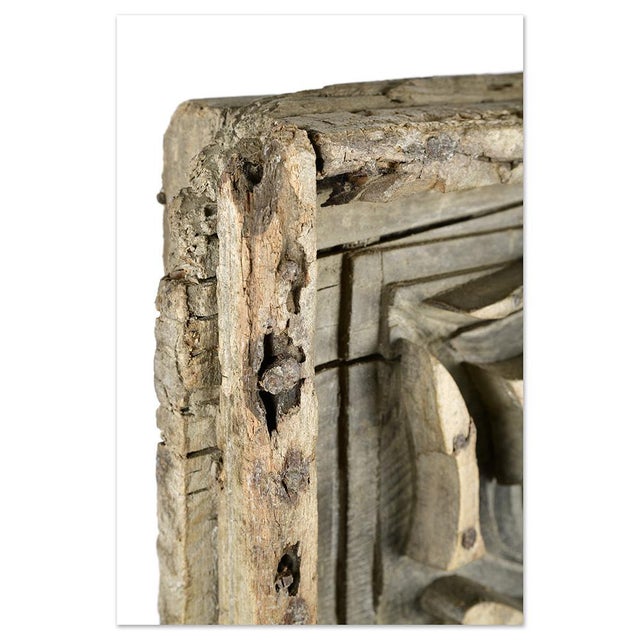 Indian Wall Print Panel on Base For Sale - Image 3 of 6