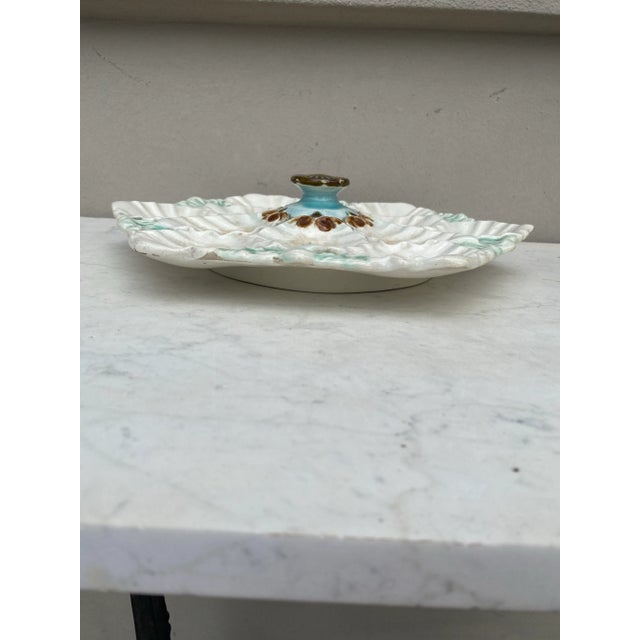 Orchies French Majolica Oyster Platter Orchies, Circa 1900 For Sale - Image 4 of 10
