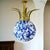1970s Large Portuguese Regency Style Blue Glass Crowned Chandelier attributed to Marinha Grande, 1970s For Sale - Image 5 of 14