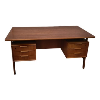 Mid-Century Teak Desk attributed to Gunni Omann for Omann Jun, 1970 For Sale