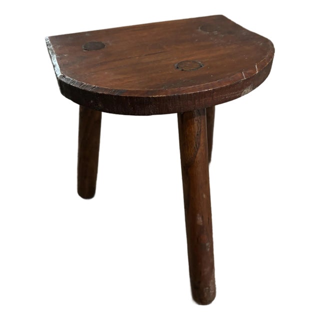 Demilune Tripod Stool For Sale