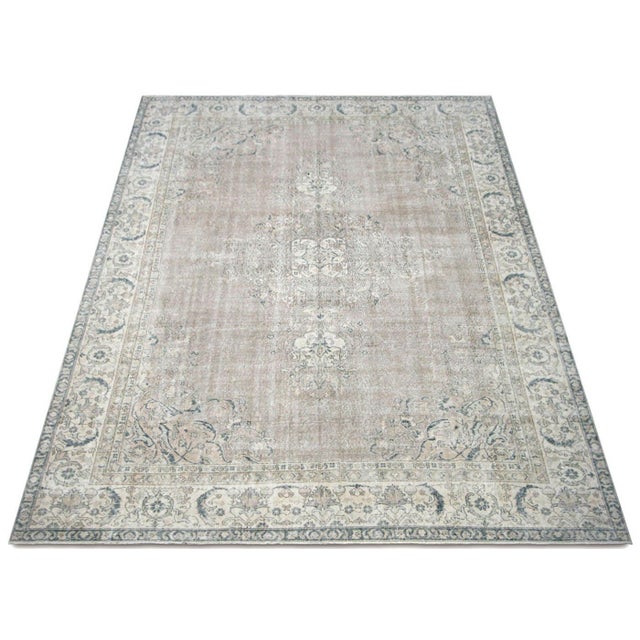 1960s 1960s Turkish Oushak Rug For Sale - Image 5 of 6