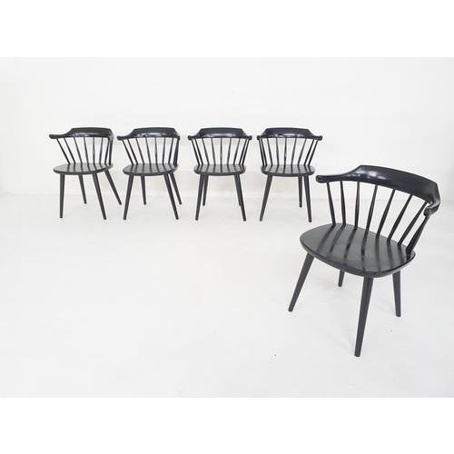 FH01 Dining Room Chairs by Yngve Ekstrom for Pastoe, 1960s, Set of 5 For Sale - Image 3 of 11