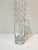 Elegant Chip Scarborough Tall handblown glass vase with applied glass buttons. Showroom floor sample.
