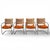 Mid-Century Modern Vintage Chromcraft Chrome and Woven Five-Piece Dining Set, Mid-Century Modern, Mid-Century, Coastal, Glass For Sale - Image 3 of 18